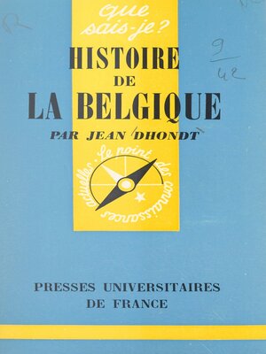 cover image of Histoire de la Belgique